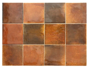 Płytka ścienna Equipe Hanoi Burnt Red 10x10 Eq 30018