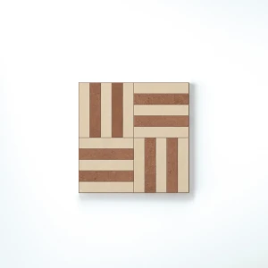 Płytka kamienna Florim Dekor Florim SensiTerre Intreccio Cotone Mattone Naturale 30x30x0,9 cm