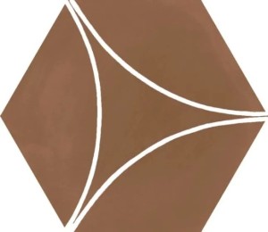 Marazzi Cementum Cotto Decoro Arco 18,2x21 M9W5 płytki heksagonalne dekoracyjne