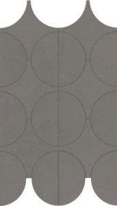 Marazzi Cementum Lead Mosaico Cerchi 23,8x41,4 M9Y2 mozaika gresowa imitująca beton
