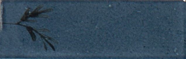 Marazzi Rice Blu Decoro Leaf Lux 5x15 M96W płytki cegiełki 141462