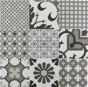 El Molino Logos Jet Negro 60x60 płytki podłogowe patchwork