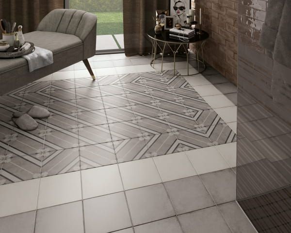 Equipe Art Nouveau Inspire Grey 20x20 płytka gresowa patchwork 164597