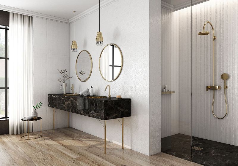 Saloni Glaze Spike Blanco 30x90 HHW500 płytki ścienne dekoracyjne 151054