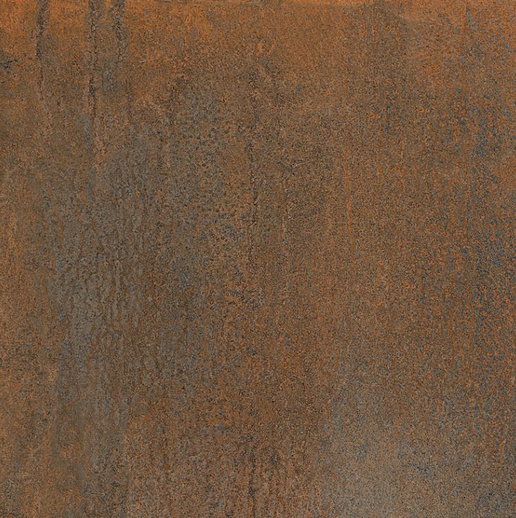 Płytki rude przetarte ze rdzą metalizowane industrialne Sant Agostino Oxidart Copper 90x90 79384