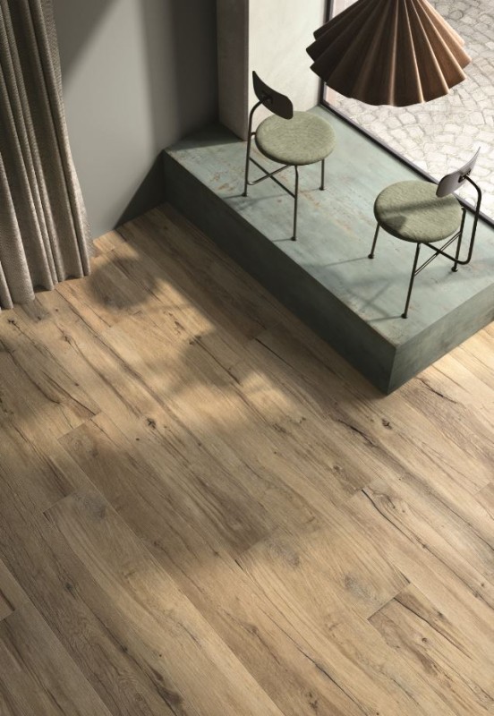 Gres rustykalne sęki drewno parkiet złoty dab Flaviker Nordik Wood Gold PF60003673 26x200 77843