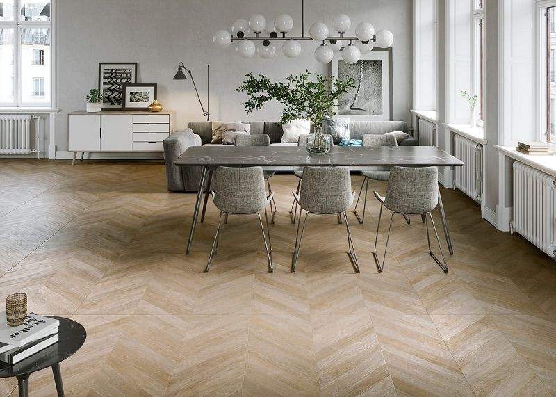 Keraben Lenda Chevron Oak 75x150 płytki jodełki 135491