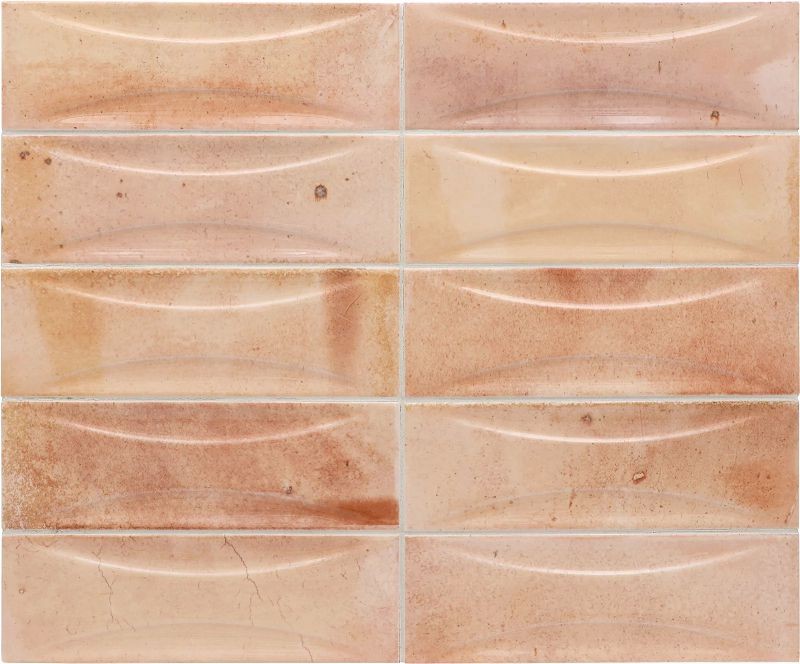 Equipe Hanoi Arco Pink 6,5x20 płytki cegiełki rustykalne dekoracyjne 127624