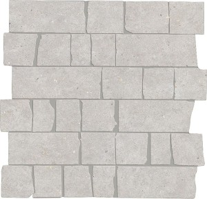 Marazzi Mystone Moon White Mosaico Spaccatella 30x30 M8LJ mozaika gresowa imitująca kamień