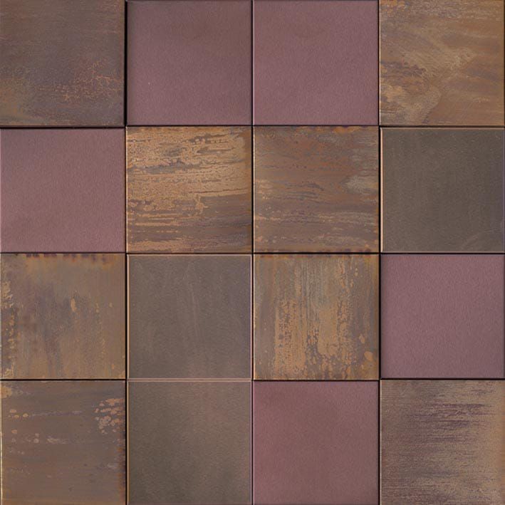 Lantic Colonial Metal Bronze 3D Cubes 30x30 mozaiki ścienne 103671