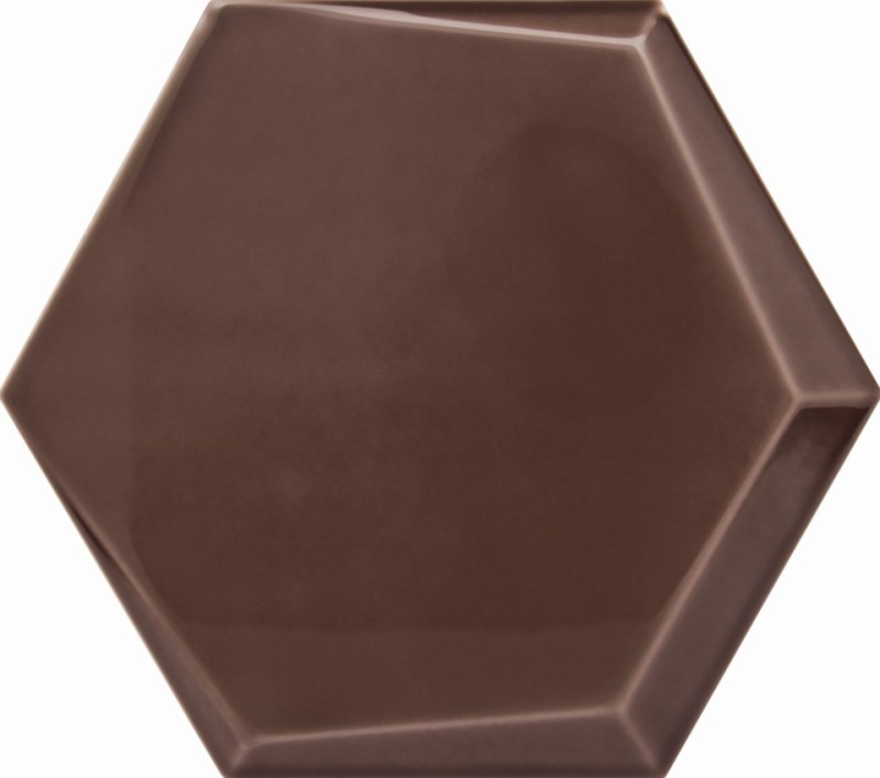 Płytki hexagonalne Decus Cuna Chocolate Brillo 17x15-25432