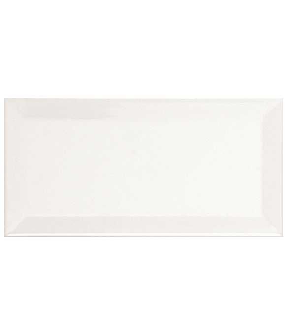 Fabresa Bevelled Blanco Biselado Brillo 10x20 płytka ścienna 129164