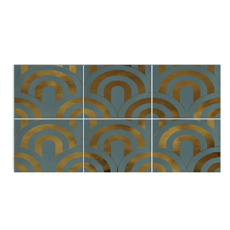 Vives Hanami Takada Turquesa Oro 23x33,5 płytki ścienne 153386