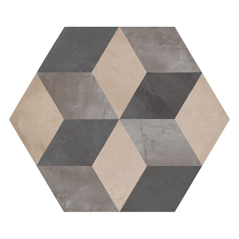 Marca Corona Terra Mix Esagona Versione F 25x21,6 0602 płytki heksagonalne 144525