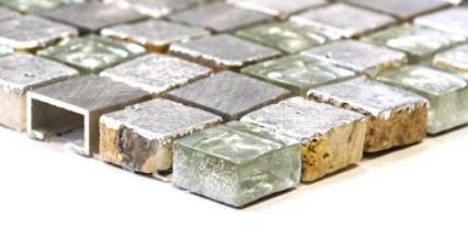 Mozaika metal mat kamień szklo srebrne Metropol MM 0125 30,0 x 30,0 74023