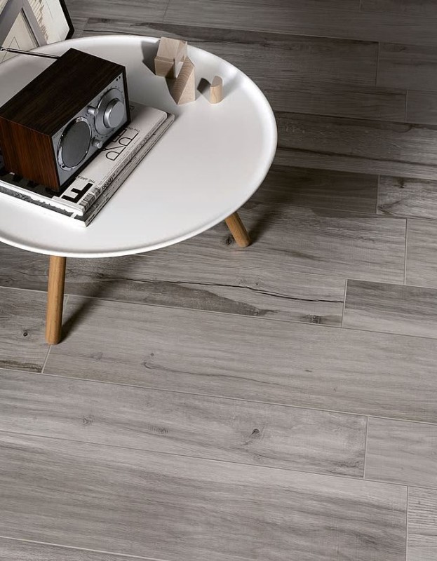 Płytki drewno szare rustykalne ABK Soleras Grigio Rett 20x80 86202