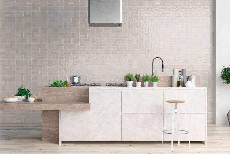 Płytki cegiełki sćienne beż Wow Fez Warm Gloss 6,25x12,5 101492