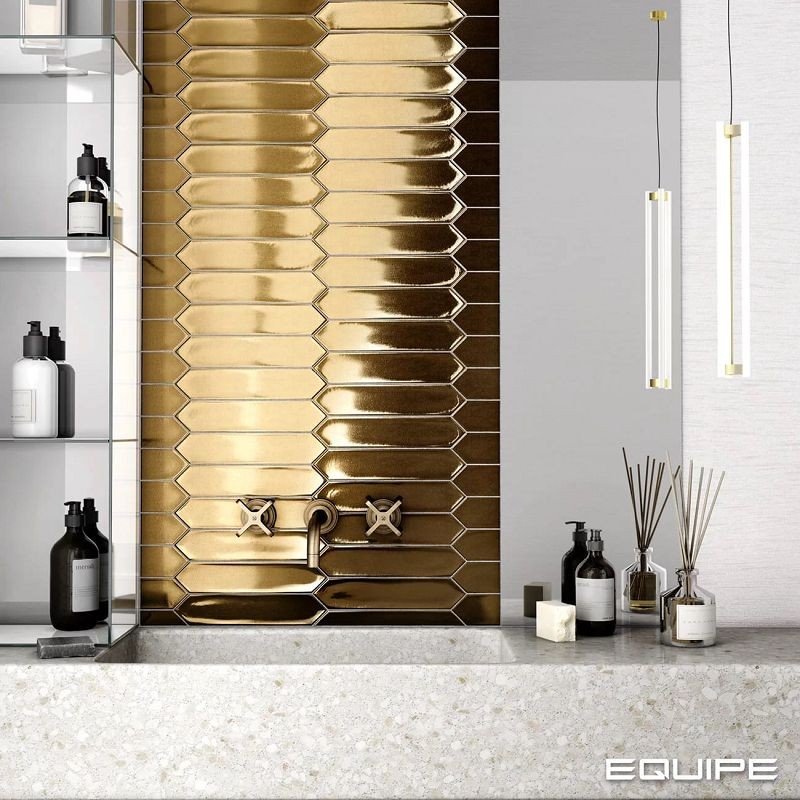 Equipe Lanse Gold 5x25 płytki ścienne metalizowane 127892