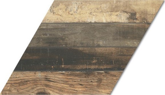 Gres jodełka beż-brąz Realonda Diamond Pallet Tobacco Chevron L 70x40 (lewy) dms 39555