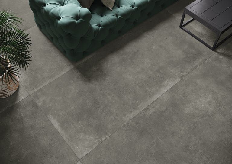 Cerrad Modern Concrete Graphite 119,7x119,7 płytki gresowe imitujące beton 105329