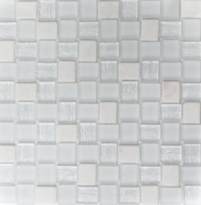 Mozaika mix szkło kamień białe Metropol MM 1253 27,3 x 27,3