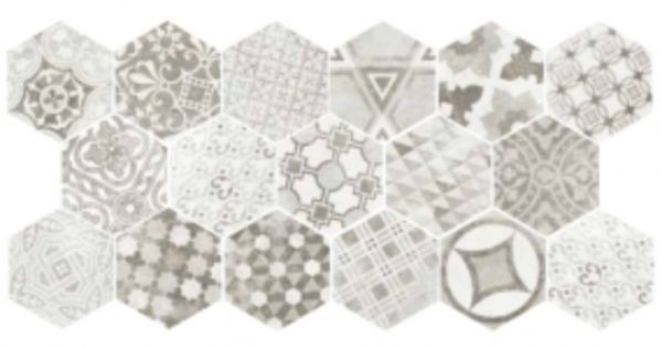 Equipe Hexatile Cement Garden Grey 17.5x20 płytka gresowa 127745