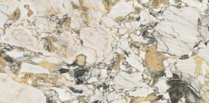 Płytki podłogowe marmur biały z brąz złotą żyłą Florim Rex Etoile de Rex Étoile Symphonie Gloss 60x120x6mm crt