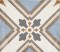 Gres mały kwadrat wzór niebieski braz szaryEquipe Art Nouveau Turin Colour 20x20 67673