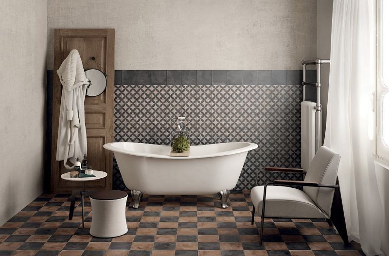 Marca Corona Terra Nero 20x20 0080 płytki gresowe betonowe 144566