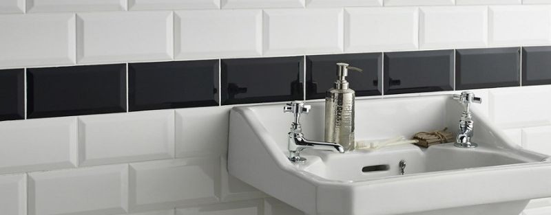 Fabresa Bevelled Blanco Biselado Brillo 10x20 płytka ścienna 129168
