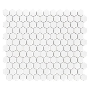 Dunin Mini Hexagon White 30x26 mozaika heksagonalna