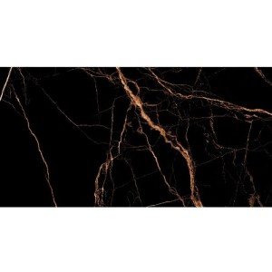 Impress Nero Pulido 60x120 płytki gresowe imitujące czarny marmur