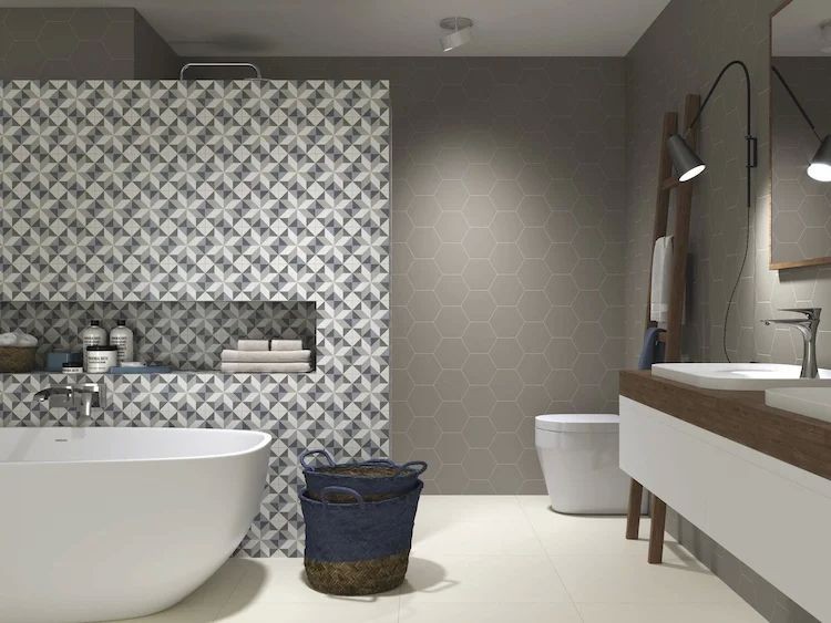 APE/Carmen Home Hexagon Slategrey 17,5x20,2 płytki heksagonalne gresowe 113368