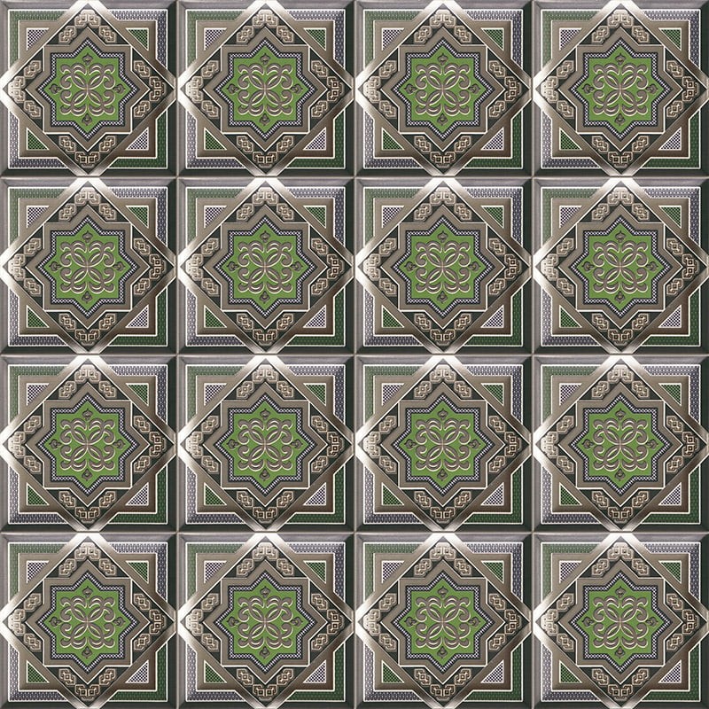 Płytki orientalne marokanskie zielone Mainzu Hd Effects Decor Zoco Green 15x15 85553
