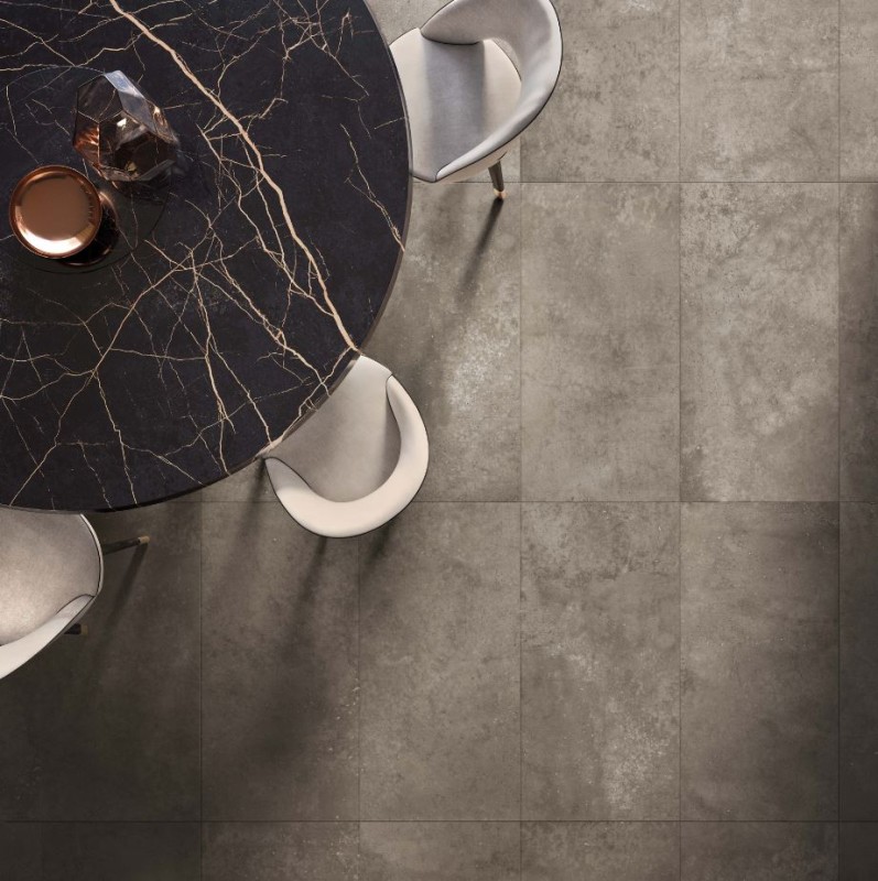Spiek kwarcowy przetarty wielkoformatowy beton loft brąz Flaviker Hyper Silver Taupe PF60002444 120x270 77037