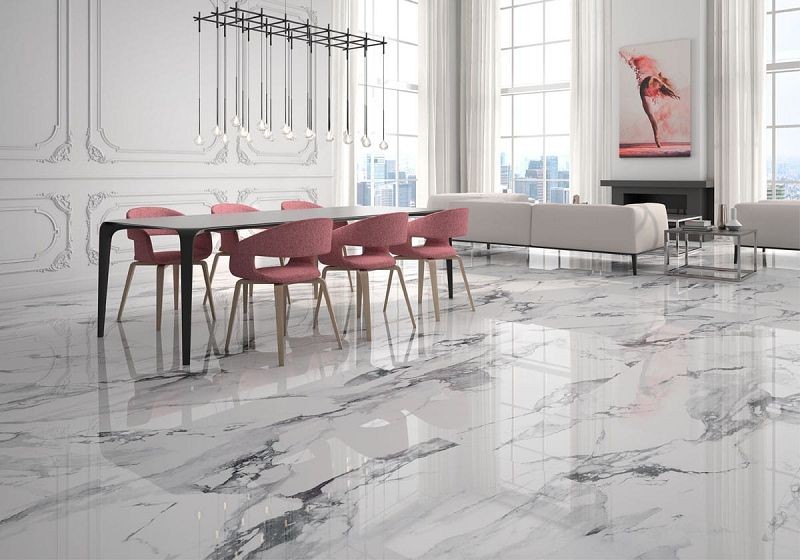 Geotiles Crash Blanco Natural 120x120 płytka imitująca marmur 132165