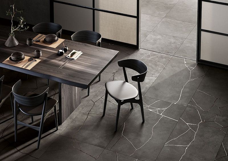 Fioranese Kintsugi Hibi Darkness 60,4x60,4 płytka imituąca kamień KTH600R 130275