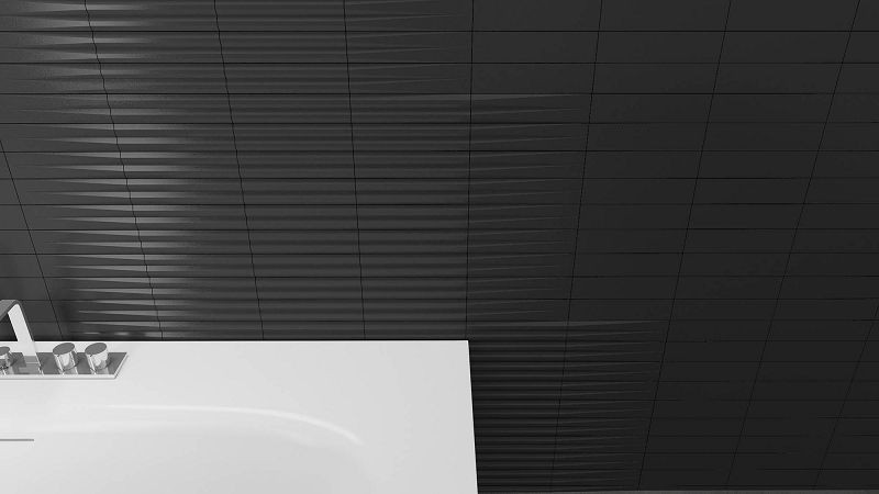 WOW Stripes Transition Graphite Matt 7,5x30 płytki 3D ścienne 158062