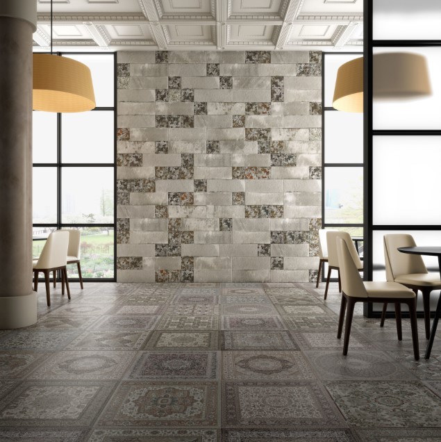 Płytki patchworkowe wzorzyste Aparic Kilim Nain Natural_59,55x59,55 66307