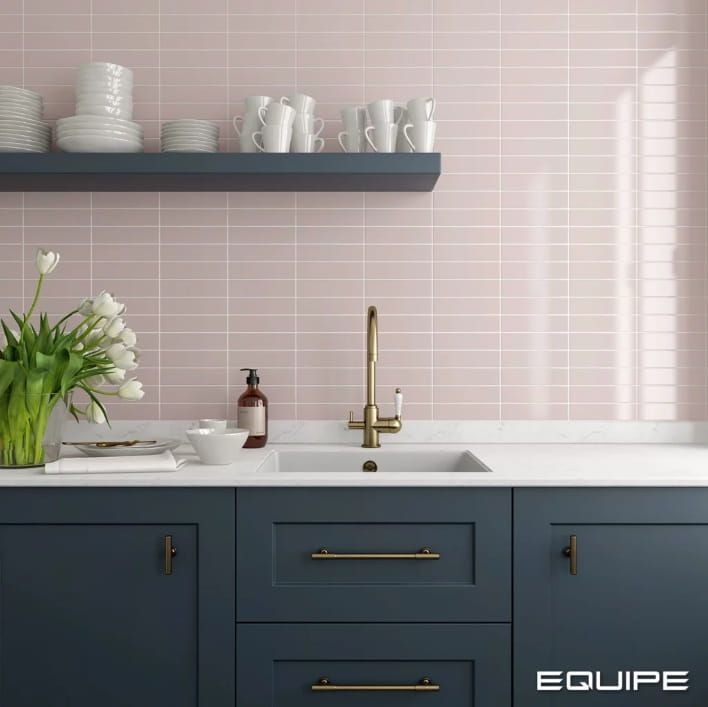 Equipe Costa Nova Pink Stony 5x20 płytki cegiełki 127300