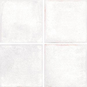 Płytki podłogowe białe retro majolika Wow Chateau White Gloss 18.5x18.5
