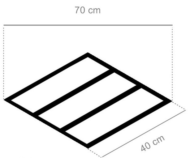 Gresy francuska jodełka przepalony brąz Realonda Diamond Pallet Mix Chevron R 70x40 (prawy) 39530