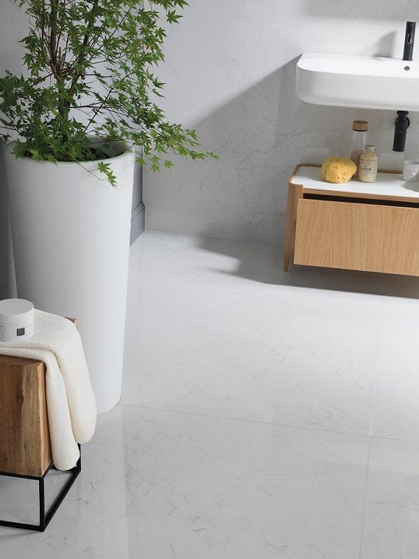 Porcelanosa Bianco Pulido 59,6x120 płytka gresowa imitujące marmur 147666