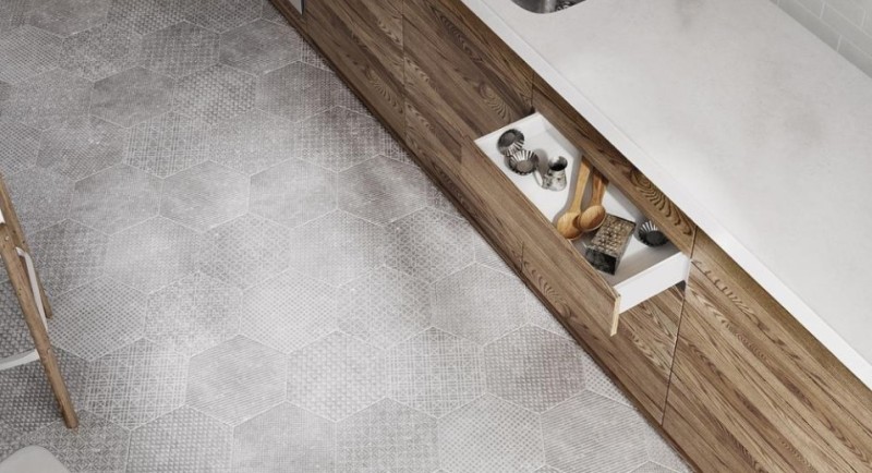Płytki imitujące naturalny szary kamień Equipe Corastone Grey 20x20 21790