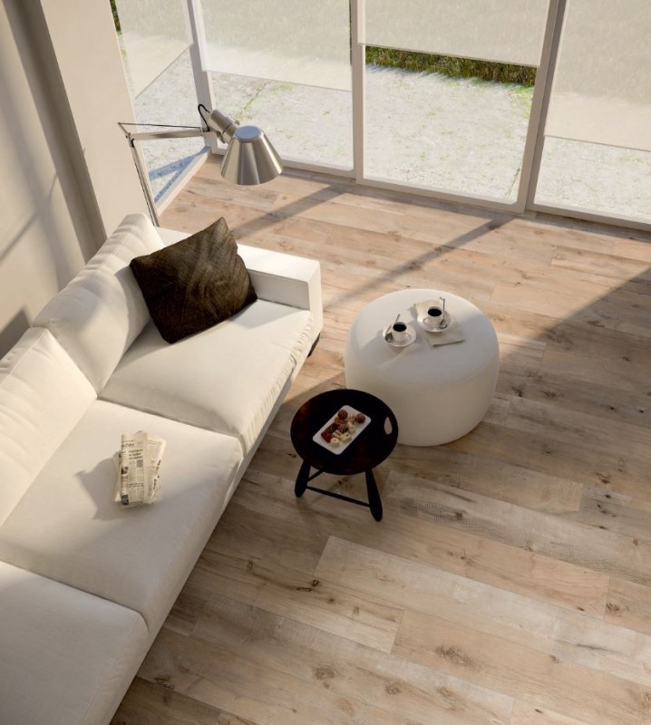 Płytki tarasowe naturalne drewno brąz beż rustykalne sęki Flaviker Dakota Naturale 30x120 x20mm 76267