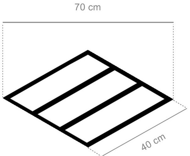 płytki francuska jodełka beż sęki Realonda Diamond Pallet Camel Chevron L 70x40 (lewy) 39547