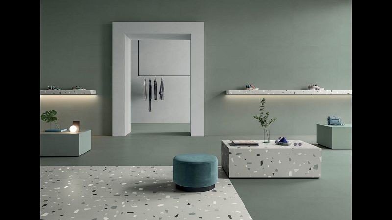 Italgraniti Nuances Grigio Coccio StrideUp 60x120 płytki gresowe imitujące lastryko 134274