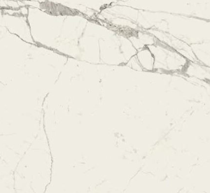 Spiek konglomerat wiełkoformatowy marmurowy biały z szarą żyłą Marazzi Grande Marble Look Statuario Lux 120x120
