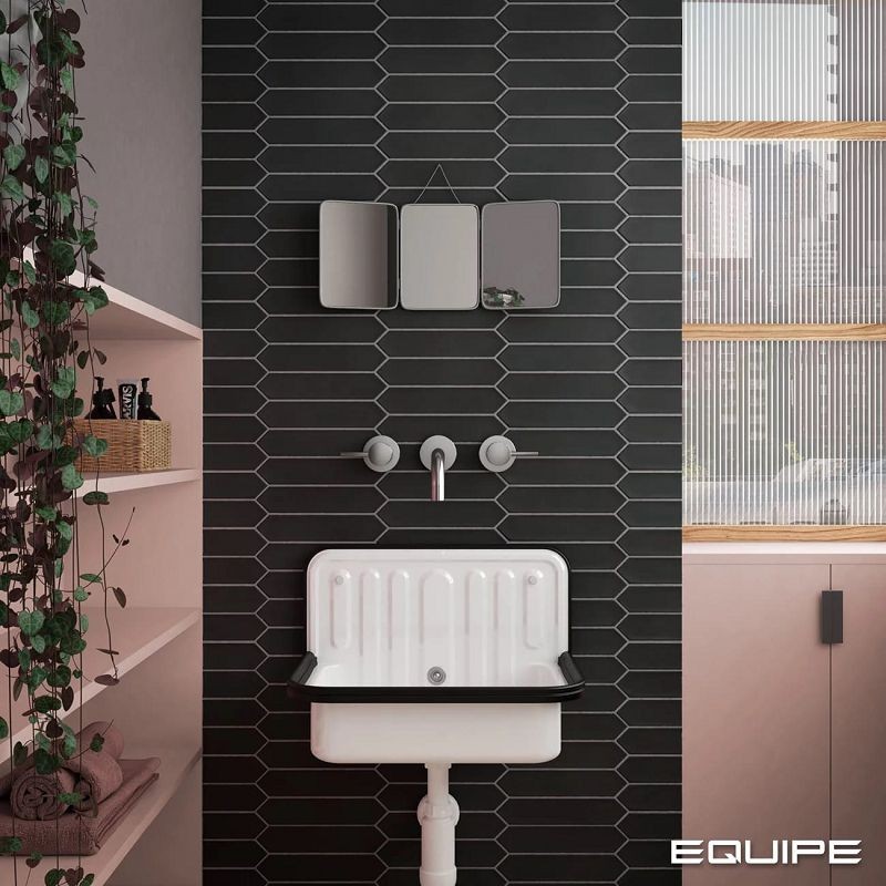 Equipe Lanse Black 5x25 płytki ścienne 127886