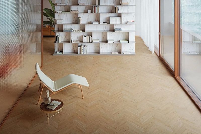 Emil Ceramica Mimesis Miele Chevron Nat. 11x54 EKPA płytki drewnopodobne jodełka 126114